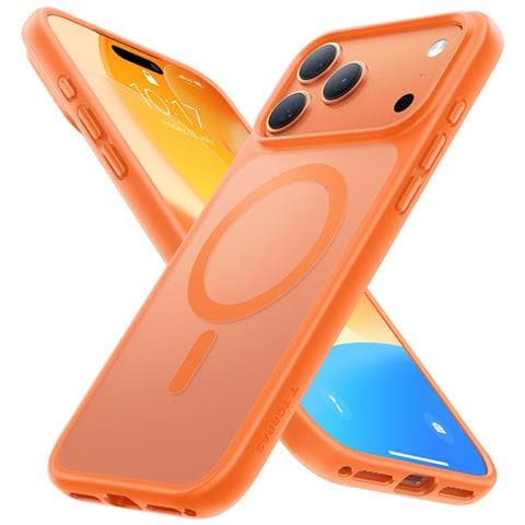 Cover per iPhone 17 Pro - TPU+PC, Arancione - Foto 1