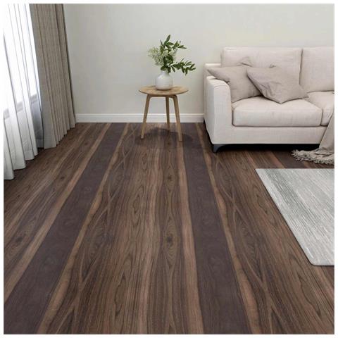 Tavole di Pavimento 55 pcs Marrone Scuro 5,11 m² PVC - Foto 2