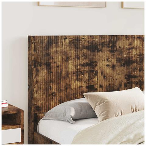 Struttura del letto con stoccaggio e testata Rovere Fumo - Foto 10