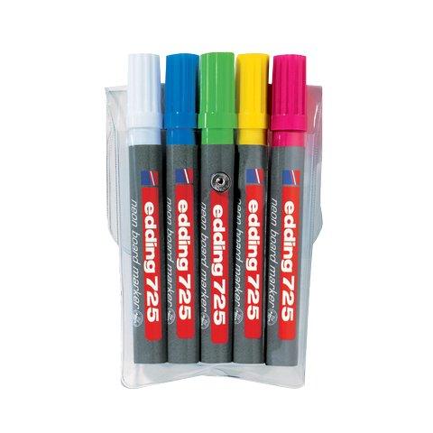pz. 1 Marcatore per lavagne fluorescente scalpello e-725 04 - Foto 1