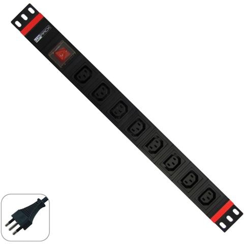 Multipresa Rack 19" 8 Prese Vde Spina Italiana 16a - Foto 1