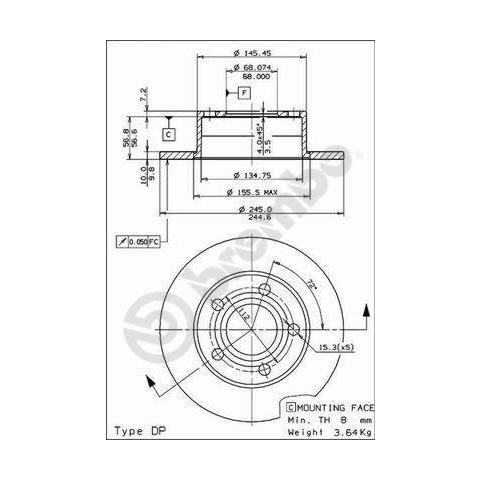 2 Disco Freno 08.5743.11 - Foto 2