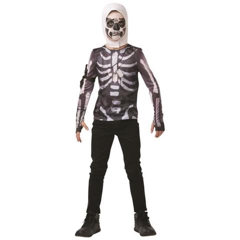 Maglia E Maschera Da Skull Trooper Di Fortnite Per Adolescente - Taglia: 13 A 14 Anni - Foto 2