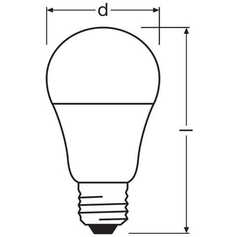 Lamp. LED Gocc. CLASS. SENS. 10/1055L E27 W - Foto 1