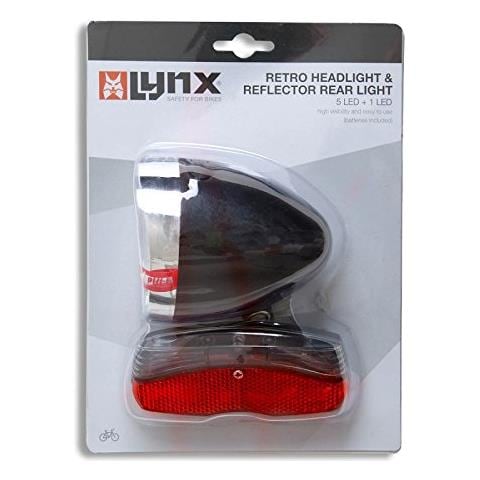 Unisex Fronte Retro Riflettore Luce Posteriore Led, Nero / rosso, Taglia Unica - Foto 1