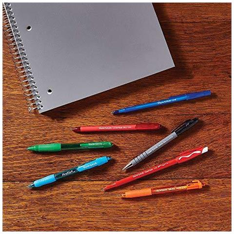 Flexgrip Ultra Retrattile Penne A Sfera Punta Media (10 Mm) Nero 5 Conte - Foto 4