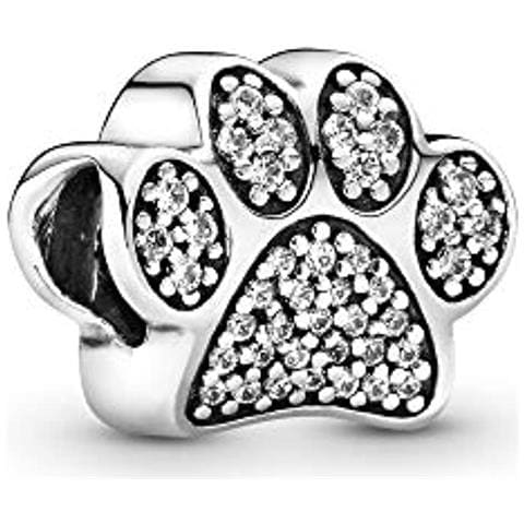 , Ciolondolo, Pave, A Forma Di Zampa, In Argento 925, Con Zirconia Trasparenti - 791714cz - Foto 1