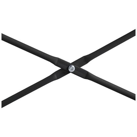 Scrivania per Computer Nera 110x60x70 cm in Legno Multistrato - Foto 2