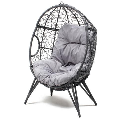 Poltrona Su Piedi In Resina Grigio Jane - Foto 9