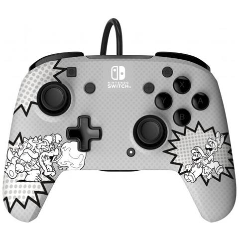 Pdp Rematch: Comic Attack Nero, Grigio, Bianco Usb Gamepad Analogico /digitale Nintendo Switch, Nintendo Switch Oled - Foto 1