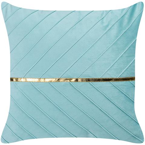 Set Di 2 Cuscini Coneflower 45 X 45 Cm Azzurro A Strisce - Foto 2