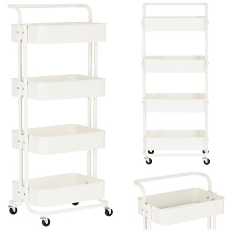 Carrello Da Parrucchiere Estetista Tavolino Su Rotelle Per La Tintura St006wh Carrello Con Ripiani - Foto 1