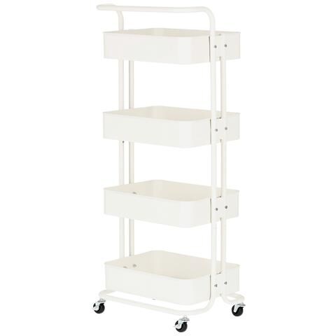 Carrello Da Parrucchiere Estetista Tavolino Su Rotelle Per La Tintura St006wh Carrello Con Ripiani - Foto 2