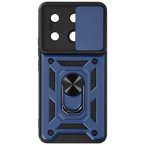 Cover Per Xiaomi Redmi Note 13 Pro 5g Anello Supporto Coprifotocamera, Blu Scuro - Foto 1