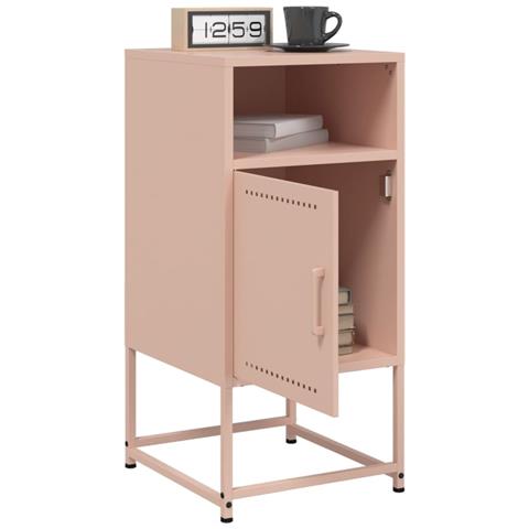 Comodini 2 Pz Rosa 36x39x78 Cm In Acciaio - Foto 2
