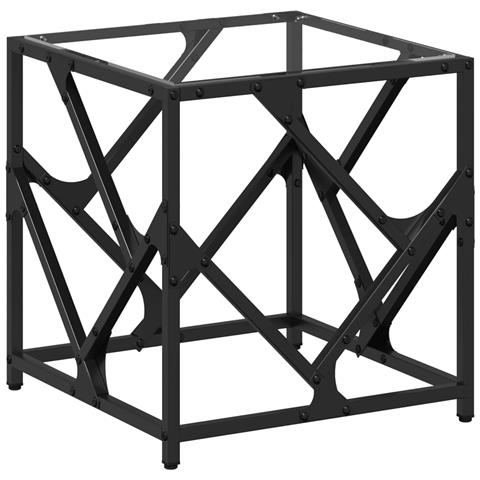 Tavolini Con Piano In Vetro Trasparente 2 Pz 40x40x41cm Acciaio - Foto 1