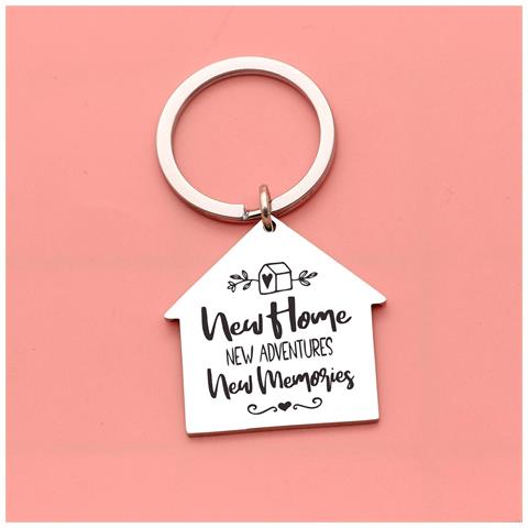 Portachiavi In Acciaio Inossidabile - Regalo Di Inaugurazione Della Casa - Foto 3