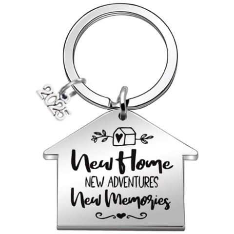 Portachiavi In Acciaio Inossidabile - Regalo Di Inaugurazione Della Casa - Foto 1