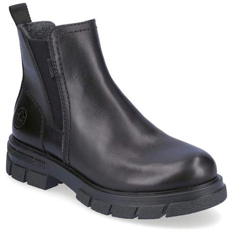 Black Casual Closed Booties Stivaletti Pelle Scarpe Donna Nero Eu 36, Z9157-00 - Foto 2
