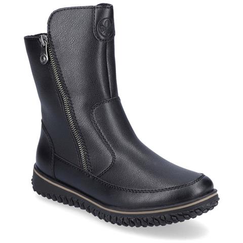 Black Casual Closed Booties Stivaletti Pelle Scarpe Donna Nero Eu 36, Z4051-00 - Foto 1