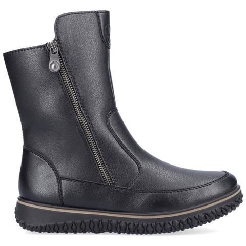 Black Casual Closed Booties Stivaletti Pelle Scarpe Donna Nero Eu 36, Z4051-00 - Foto 2