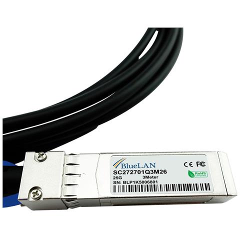 TAPCABLE28-0.5M-BL cavo InfiniBand e in fibra ottica 0,5 m SFP28 Nero - Foto 5