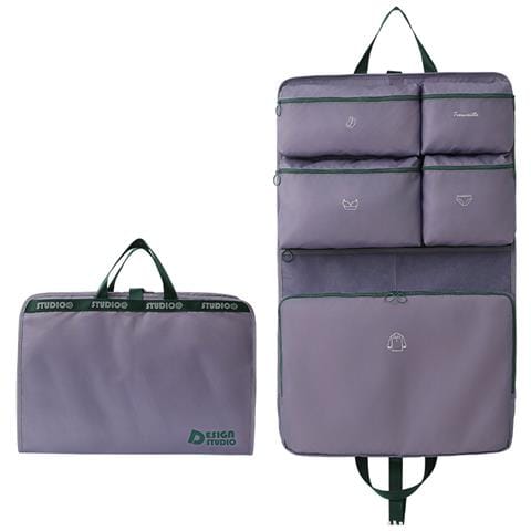 Borsa Porta Abiti Da Viaggio Pieghevole - Soluzione Di Imballaggio Efficiente Purple - Foto 1