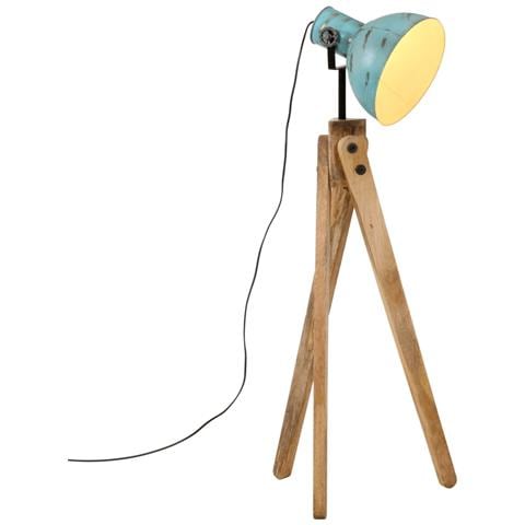 Lampada Da Terra 25 W Blu Anticato 45x45x120 Cm E27 - Foto 1