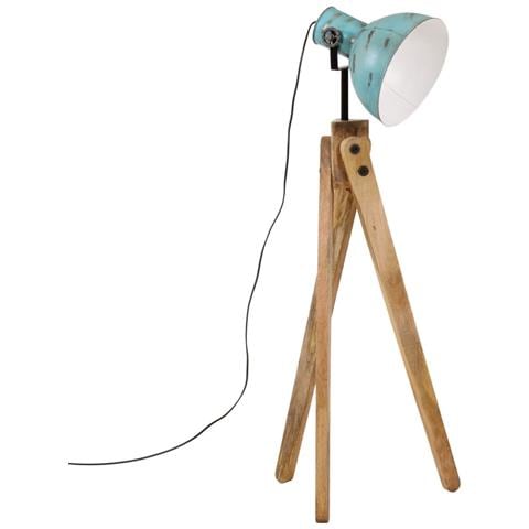 Lampada Da Terra 25 W Blu Anticato 45x45x120 Cm E27 - Foto 2