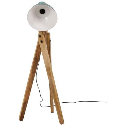 Lampada Da Terra 25 W Blu Anticato 45x45x120 Cm E27 - Foto 3