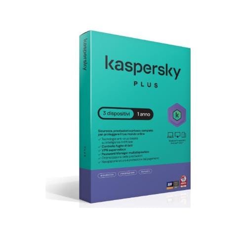 Antivirus Internet Security Plus 3 Dispositivi 1 Anno Superslim Box - Foto 1