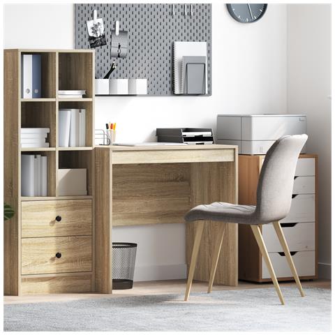 Scrivania Rovere di Sonoma 80x50x76 cm Legno ingegnerizzato - Foto 2
