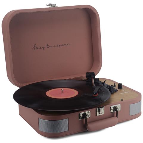 Giradischi Vintage Vc600 Lettore E Convertitore Di Vinili Bluetooth Usb Radio Fm 2 Altoparlanti Integrati Colore Mocha Mousse - Foto 3