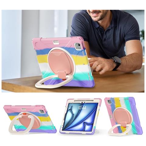 Custodia Per Ipad Pro 5/4/3 12.9” Con Supporto E Tracolla Colorata - Foto 4