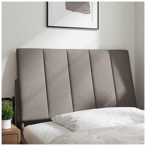 Cuscino Testiera Tortora 90 cm in Tessuto - Foto 2