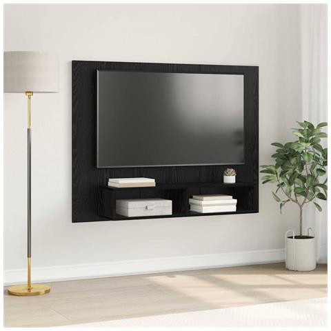 Mobile TV da Parete Rovere nero 120 x 23.5 x 90 cm - Foto 2