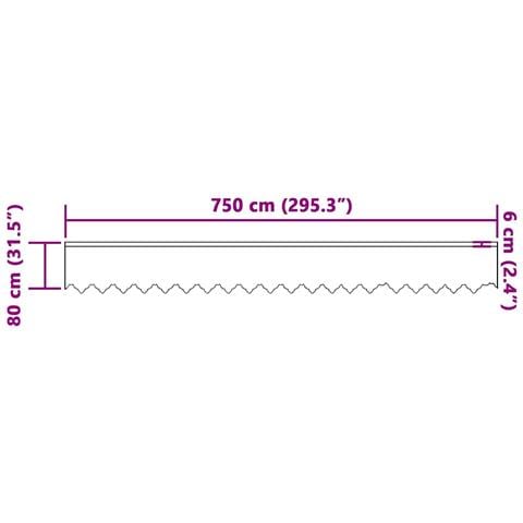 Tende con tende Altro Bianco 750 x 80 cm Poliestere - Foto 8