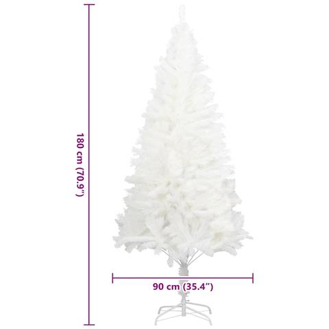 Lusso Casadino - Albero Di Natale Artificiale Con Aghi Realistici Bianco 180 Cm - Foto 6