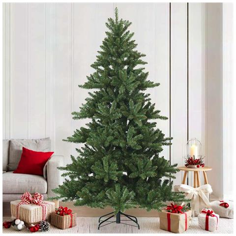Albero di Natale Artificiale con Rami Pieghevoli Verde 210 cm - Foto 2