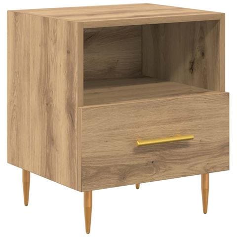 Comodino Marrone 40 x 35 x 47,5 cm Legno multistrato - Foto 1