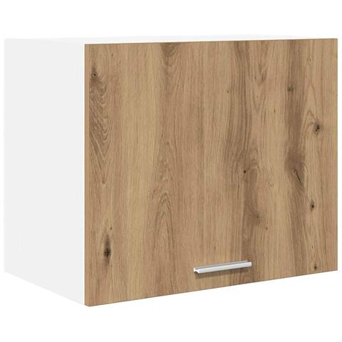 Armadio pensile Riga Rovere Artigiano e Bianco 50 x 31 x 40 cm - Foto 1