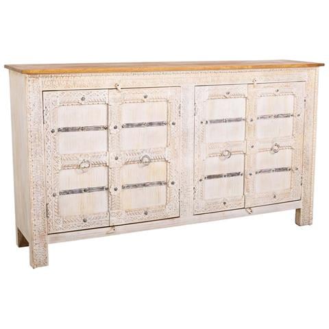 Credenza In Legno Bianco 190x45x105h - Foto 1
