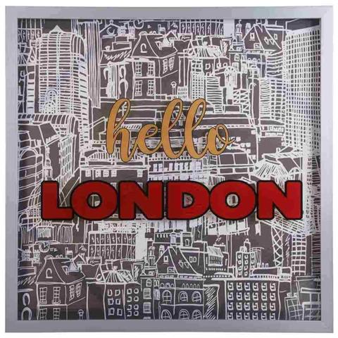 Quadro Stampato Doppia Tela Con Cornice 80x80x4 H - Foto 1