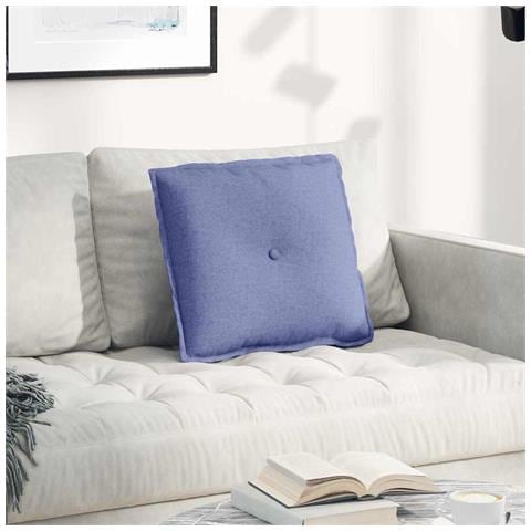 Cuscino per Schiena Blu jeans 50 x 19 x 45 cm Tessuto - Foto 2