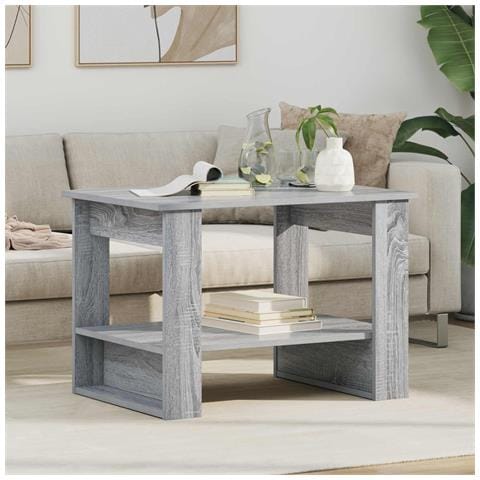 Tavolino da salotto Grigio Sonoma 72 x 50 x 50 cm - Foto 2