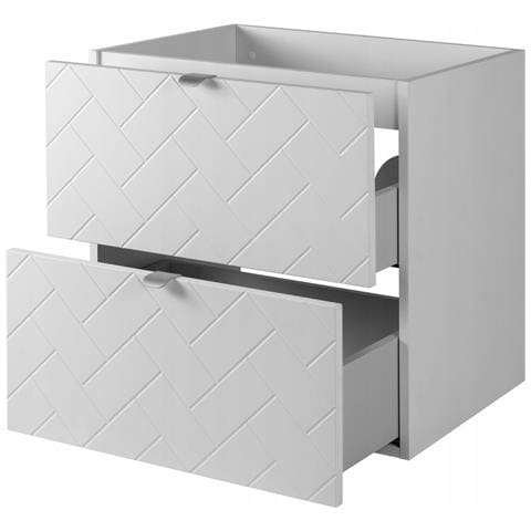 | Mobile sottolavabo 60 cm - Blanc Mat - Mobili da bagno - Mobili da bagno - Mobile sottolavabo - Senza mensola - Foto 10