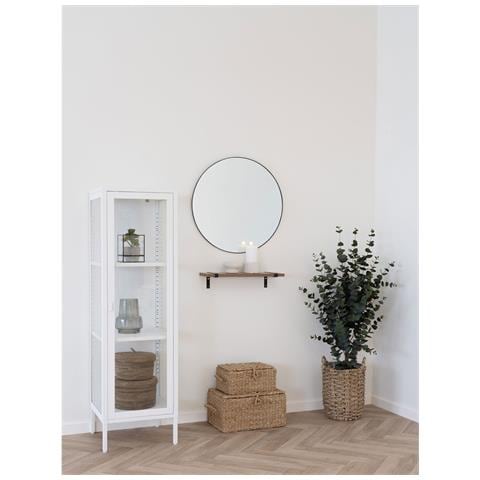 Specchio Con Cornice Jersey-argento-metallo-60x60x0,5 Cm - Foto 4