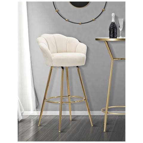 Sgabello Alto Vkh451-beige-metallo-55x53x110 Cm - Foto 8