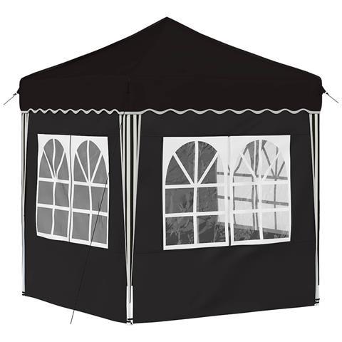 Tenda per feste a pop-up 195 x 195 x 245 cm Nero Tessuto Oxford - Foto 9