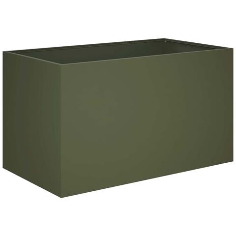 Vaso da giardino Verde Oliva 100 x 50 x 50 cm - Foto 1